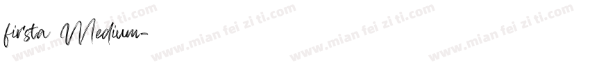 firsta Medium字体转换